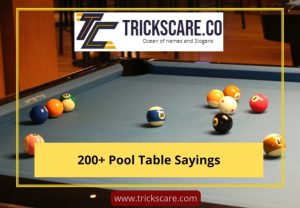 Pool Table Sayings