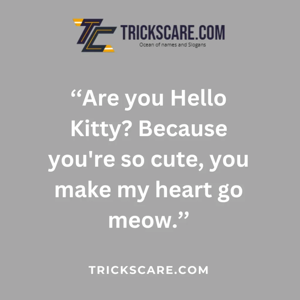 Hello Kitty Pick Up Lines in